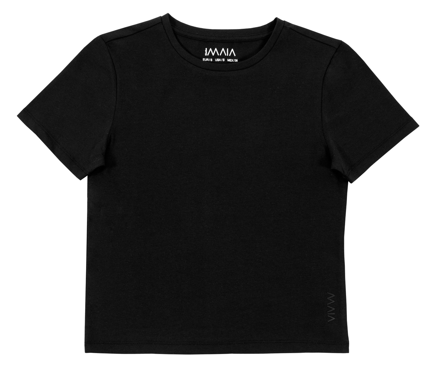 Women's Black Crop T-shirt