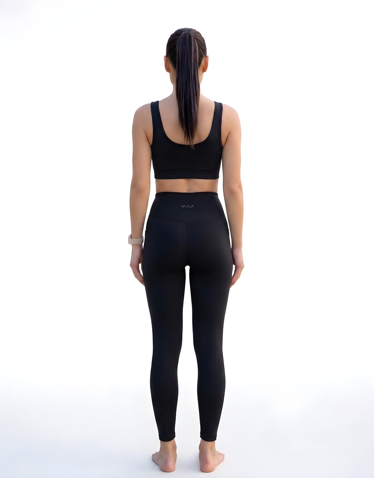 Women's Black Leggings with Pockets