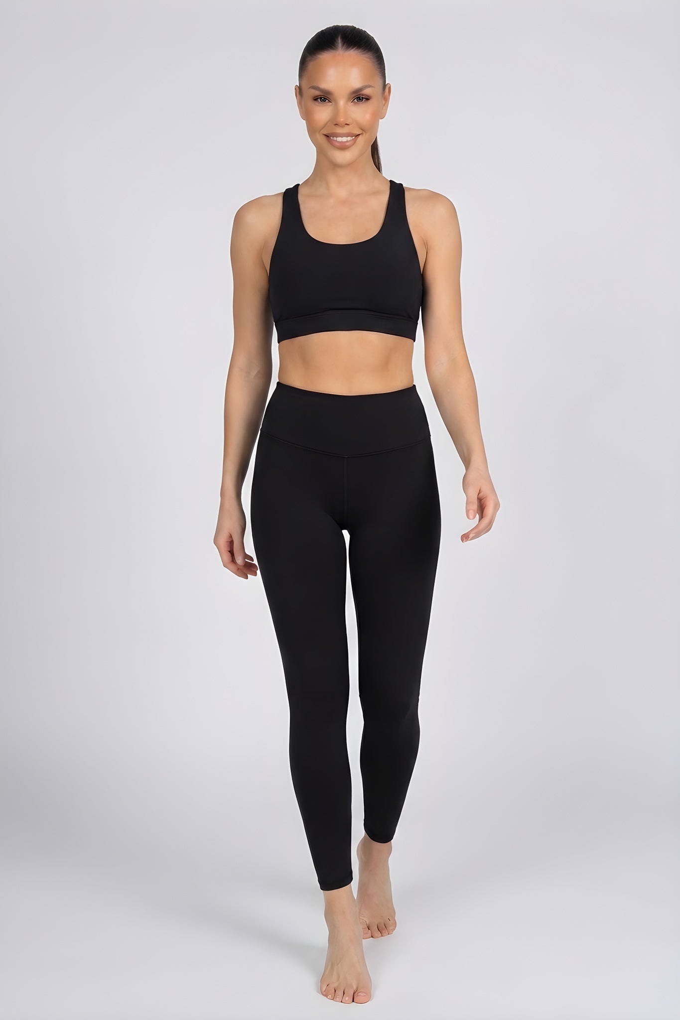 Women's Black High-Waisted Leggings