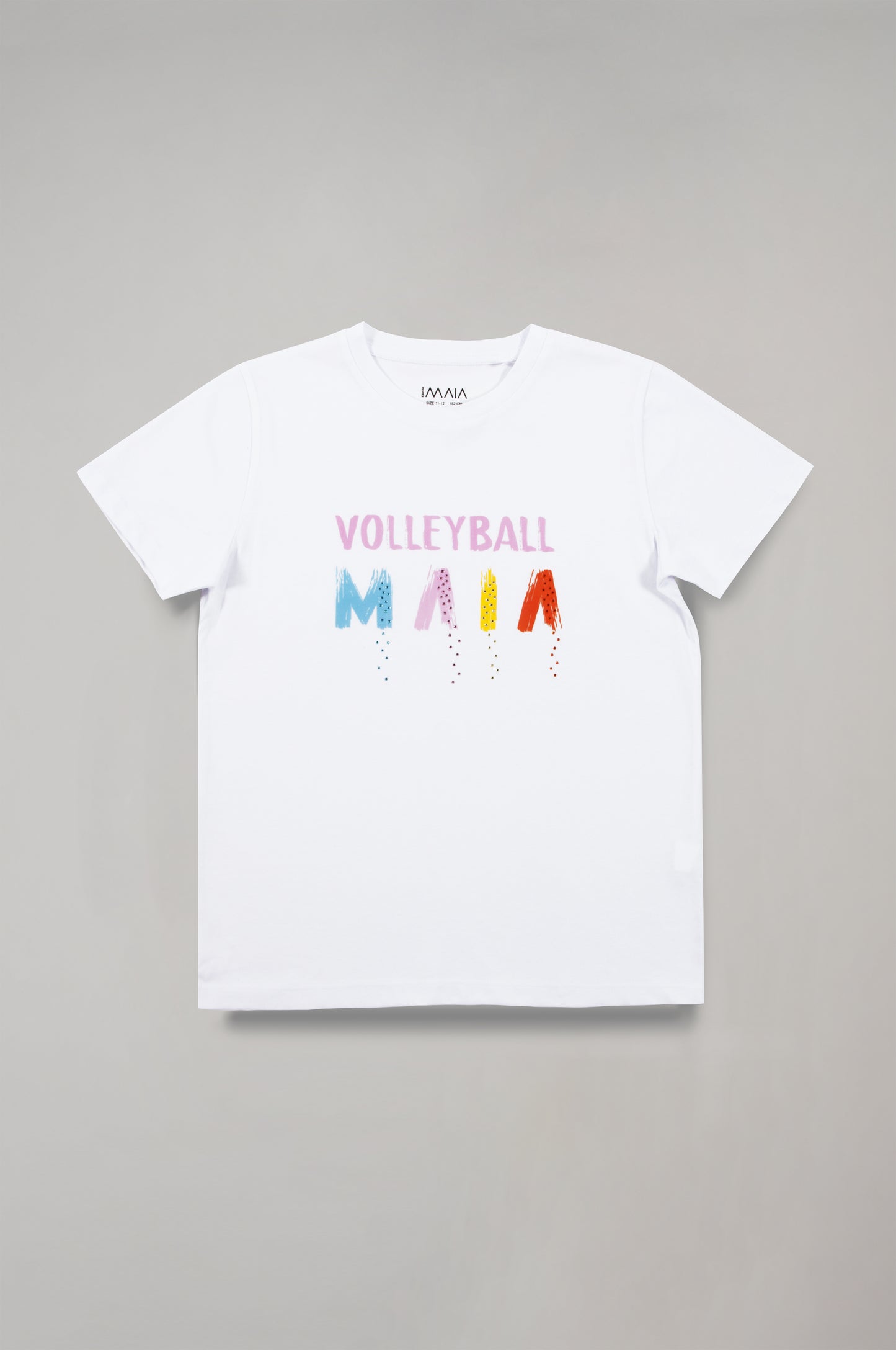 Girls' Volleyball T-shirt with Stone Details
