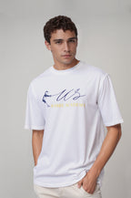 Us Sabre Acadmy Nakış Detaylı Beyaz Tişört