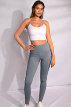 Kadın Gri Yüksek Bel Toparlayıcı Tayt
