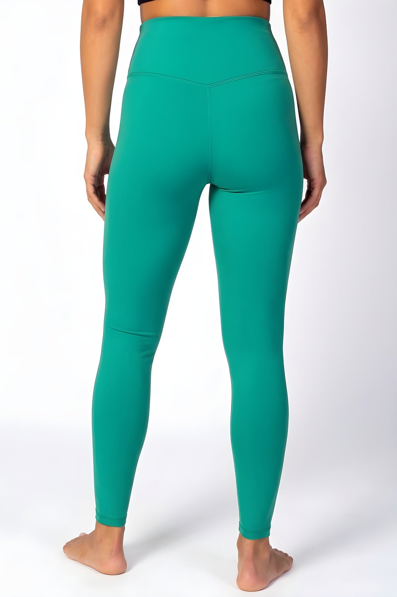 Women's Green High-Waisted Leggings