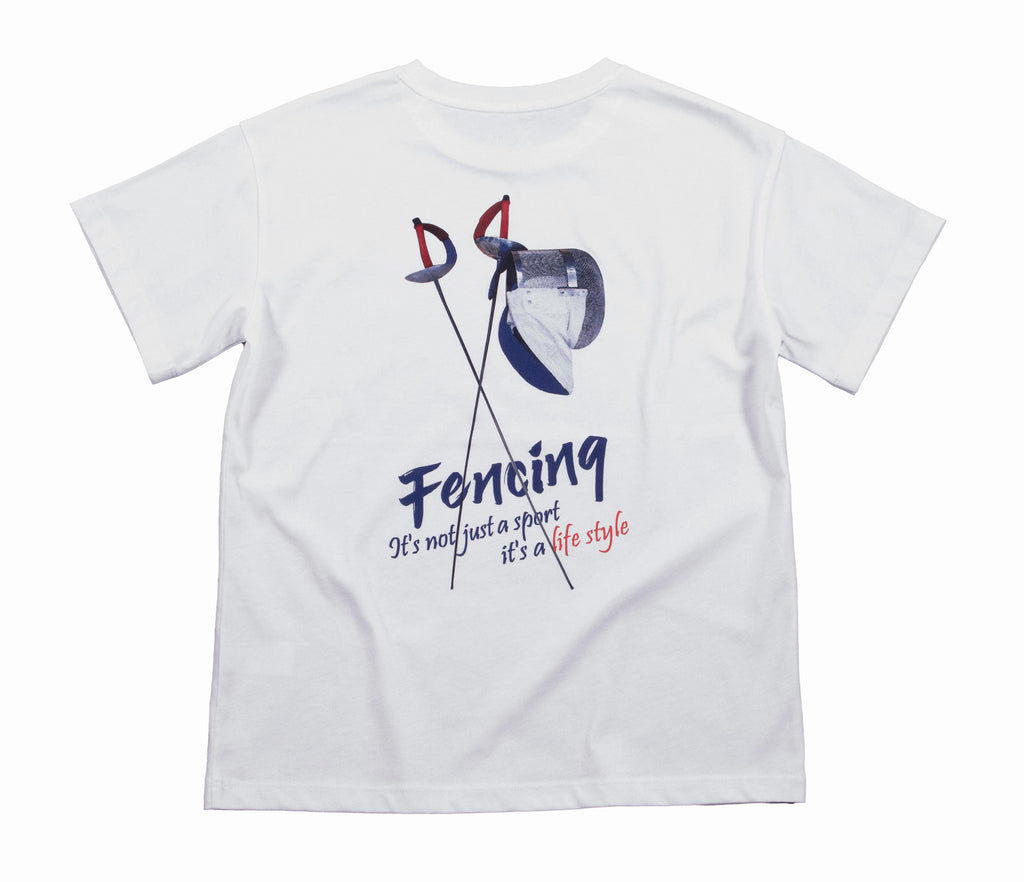 Erkek Çocuk Fencing Sırt Baskılı T-shirt