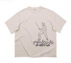 Erkek Fencing Baskılı Oversize T-shirt