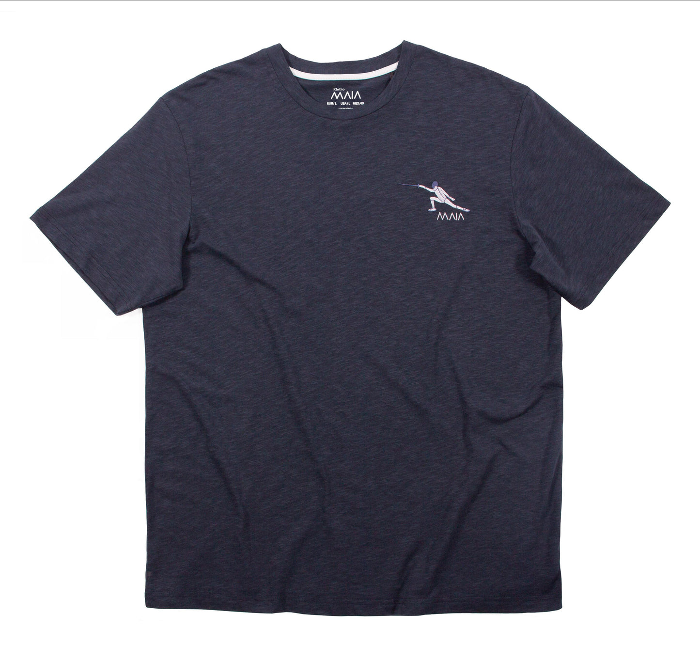 Men's Fencing Embroidered Crew Neck T-shirt 