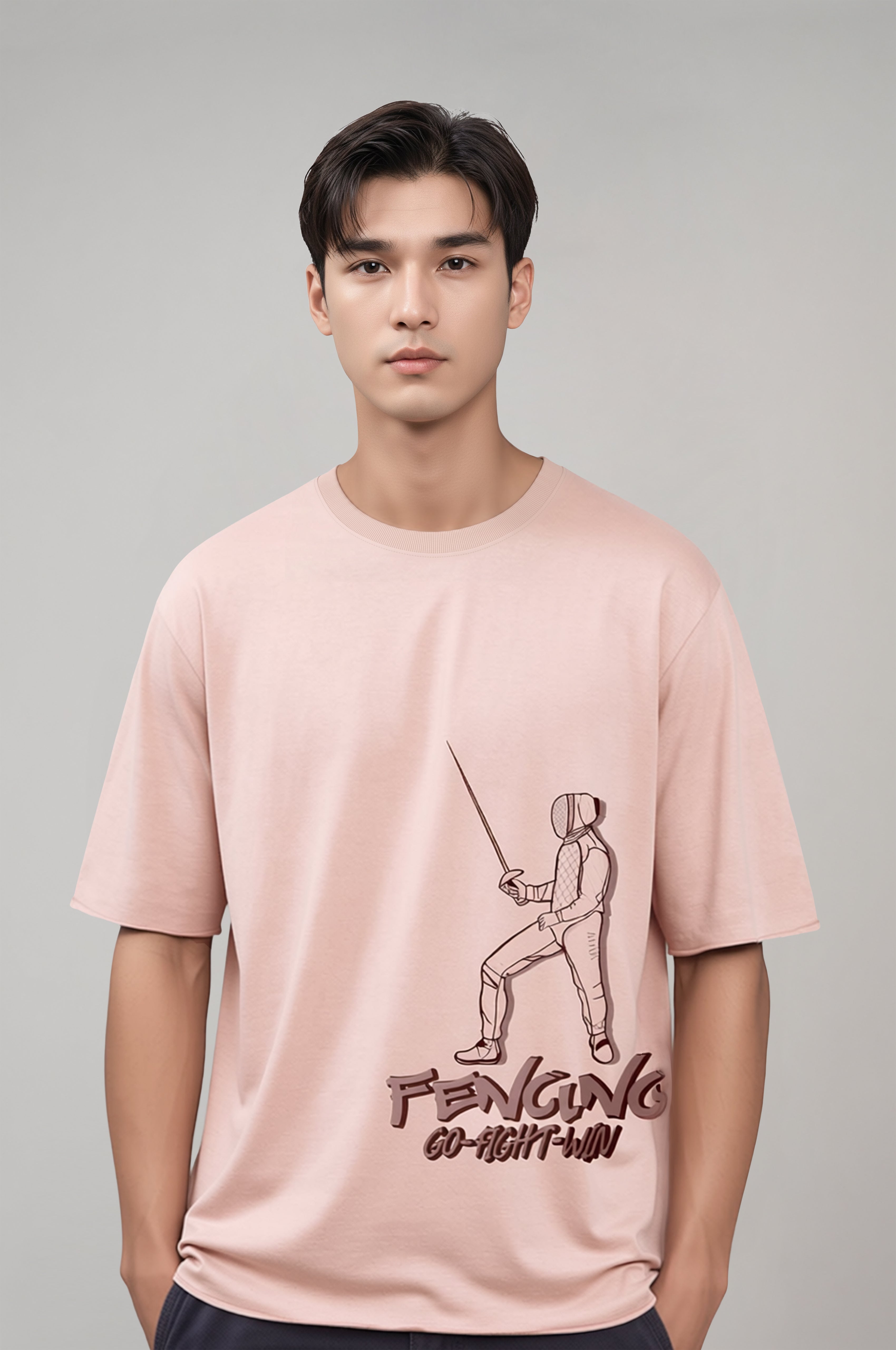Erkek Oversize Fencing T-shirt
