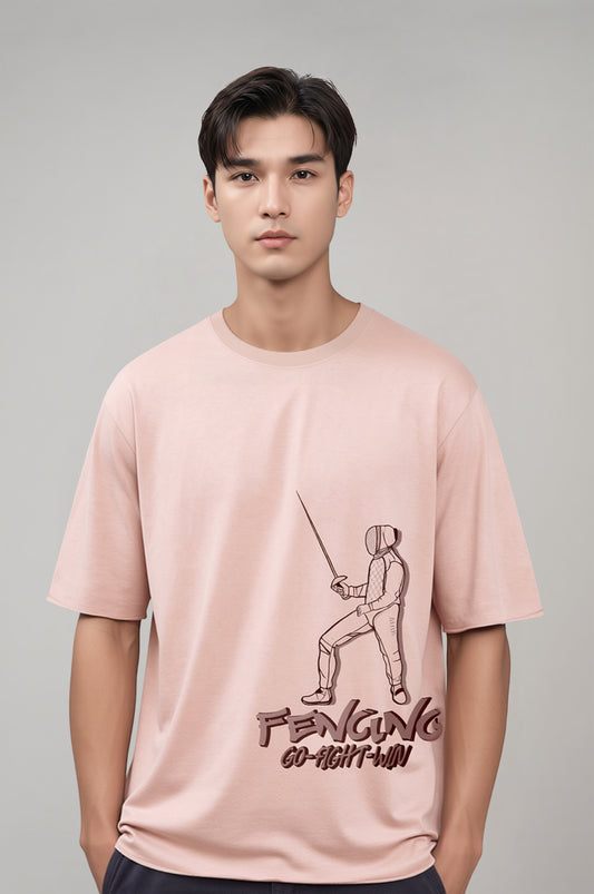 Erkek Oversize Fencing T-shirt