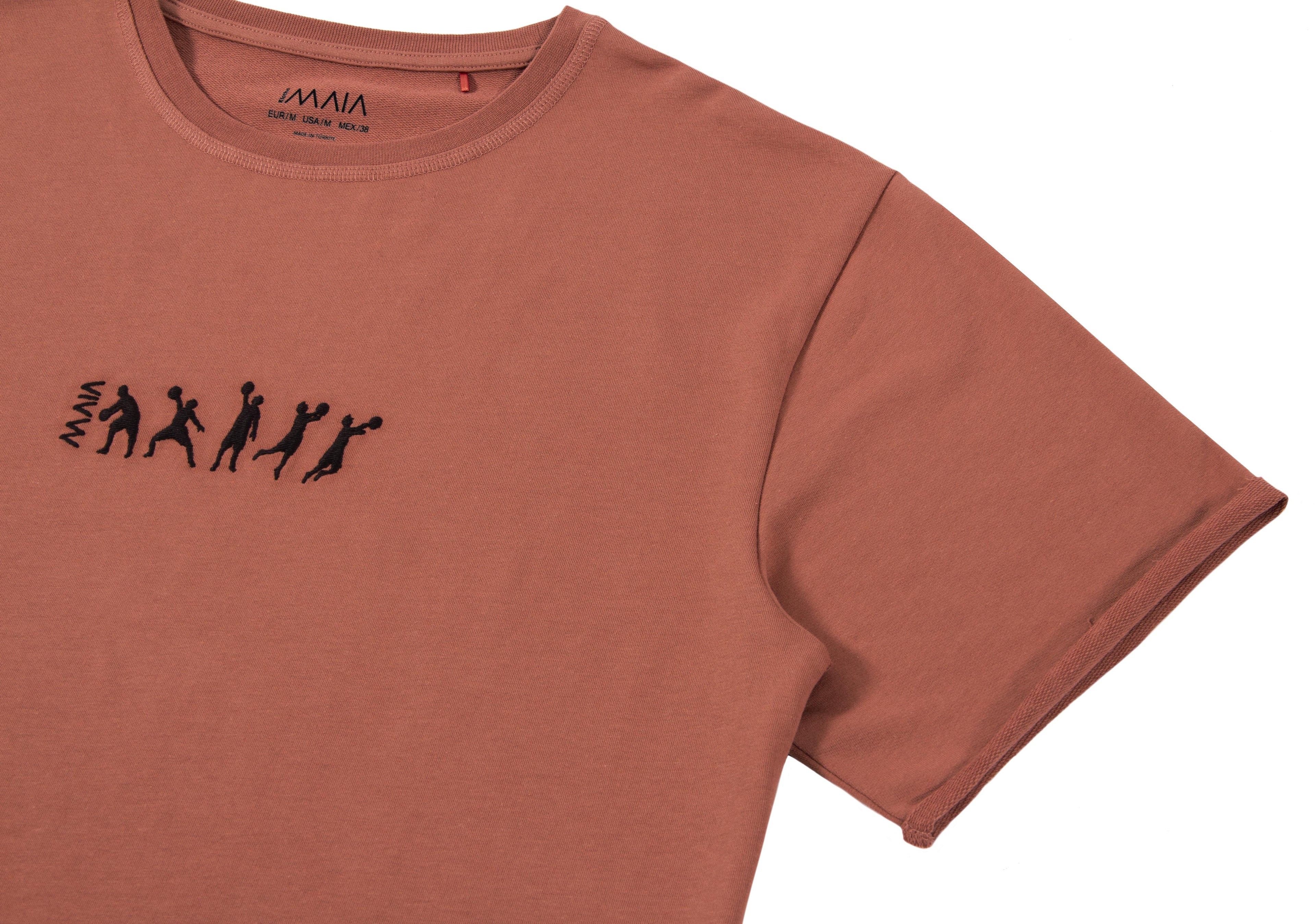 Erkek Basketball Nakış Detaylı T-shirt