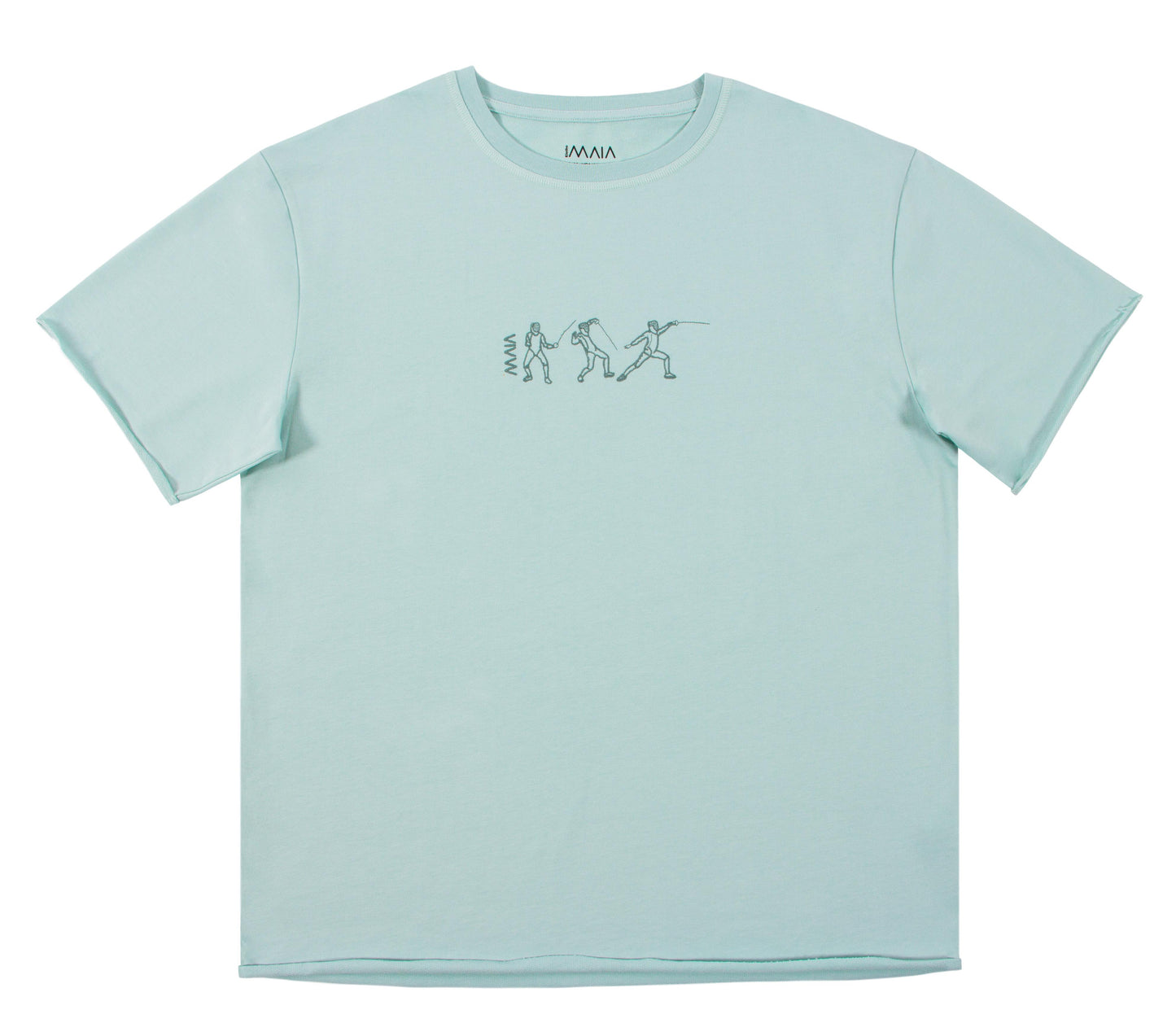 Men's Fencing Oversize T-shirt with Embroidery Detail 