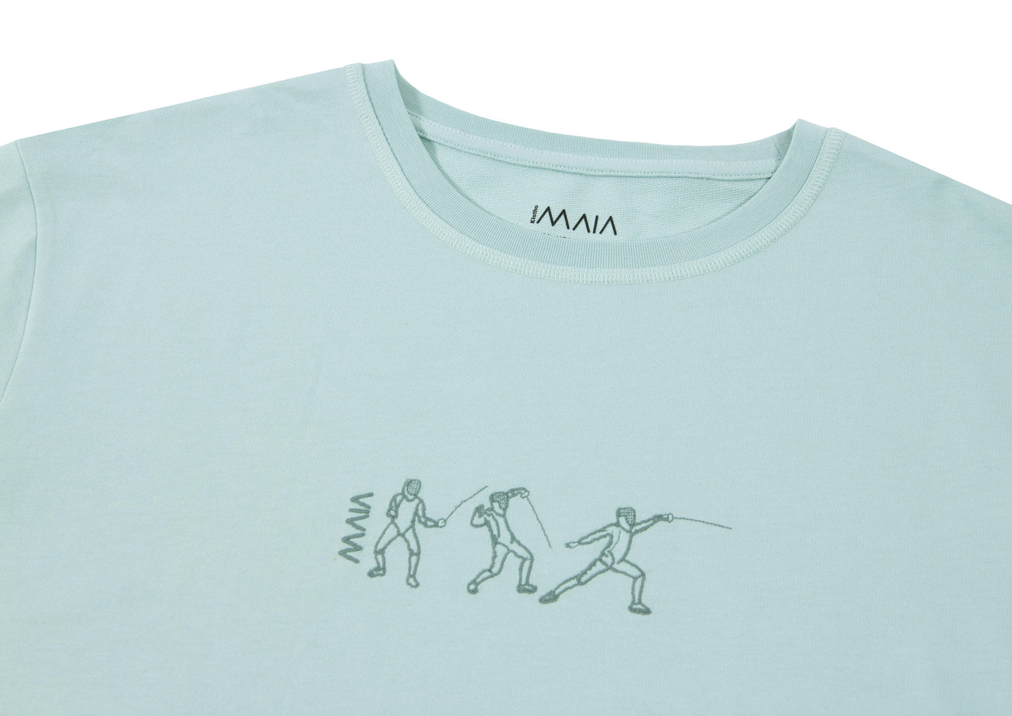 Men's Fencing Oversize T-shirt with Embroidery Detail 