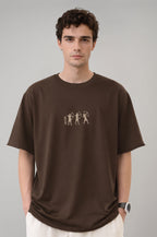 Erkek Okçuluk Nakış Detaylı T-shirt