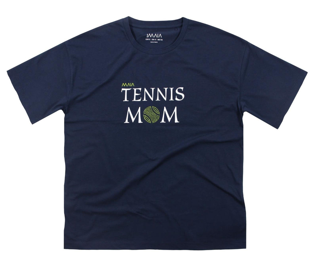 Women's Crew Neck Oversize Tennis MOM T-shirt 