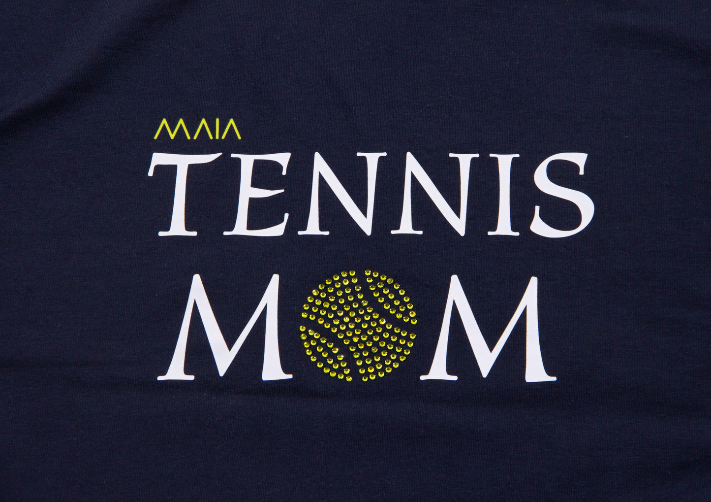 Kadın Bisiklet Yaka Oversize Tennis MOM T-shirt