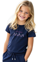 Girls' Volleyball Embroidered T-shirt 