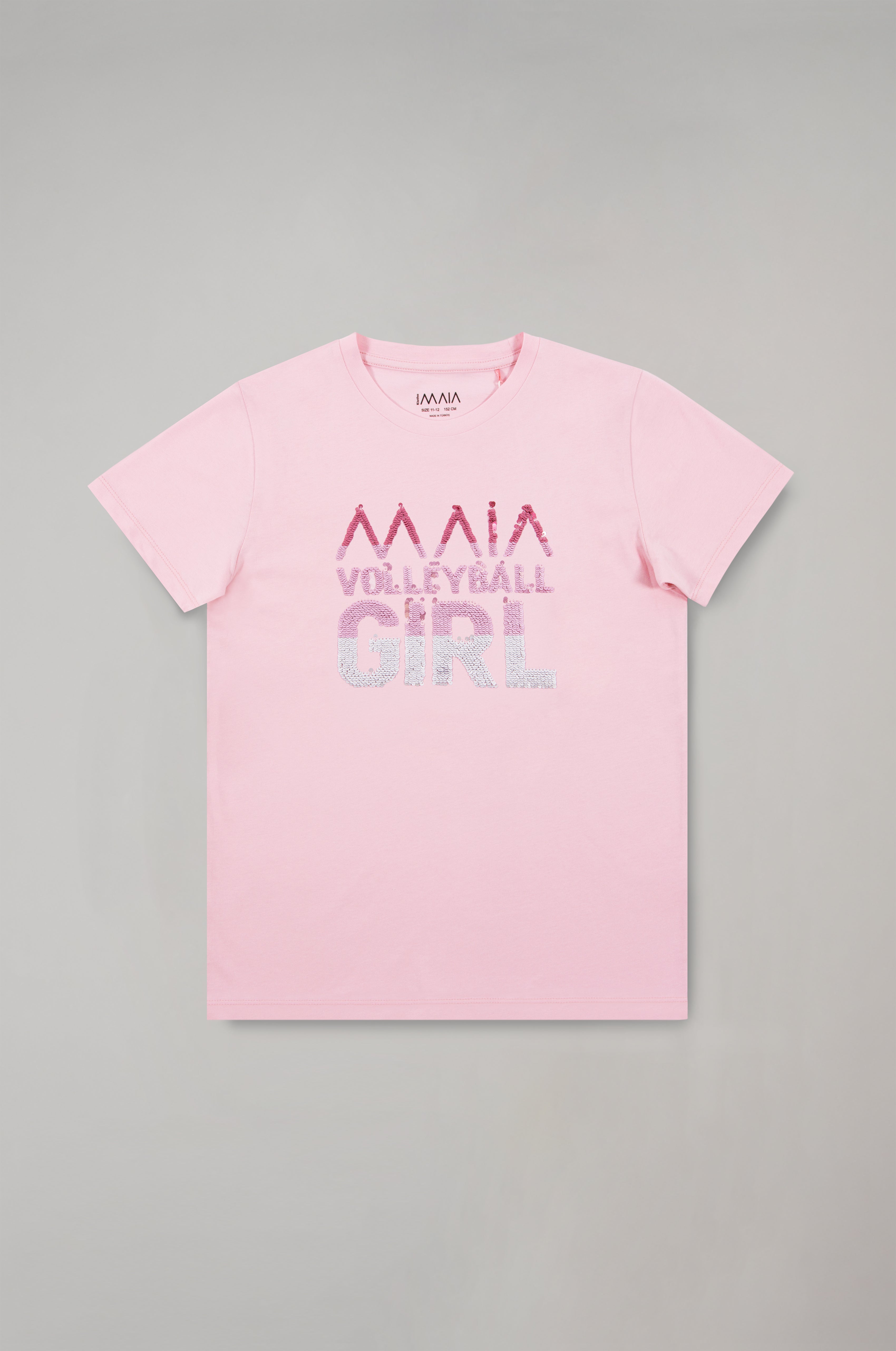 Girls' Volleyball Patterned T-shirt