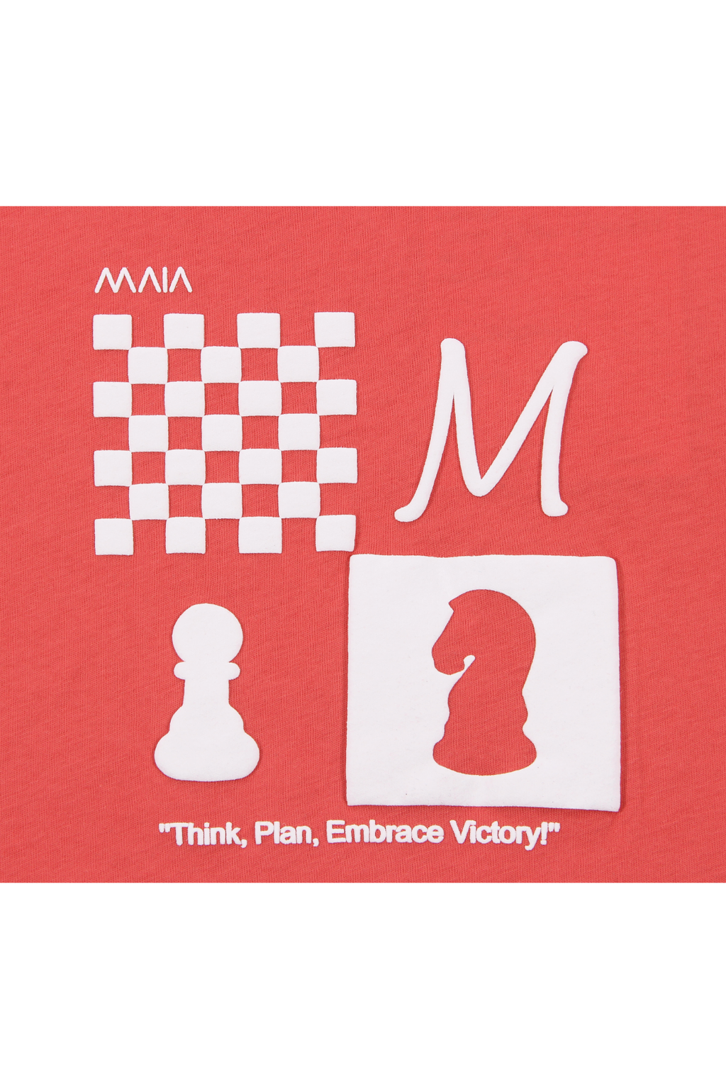 Kız Çocuk Satranç Kabaran Baskılı T-shirt