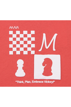 Kız Çocuk Satranç Kabaran Baskılı T-shirt