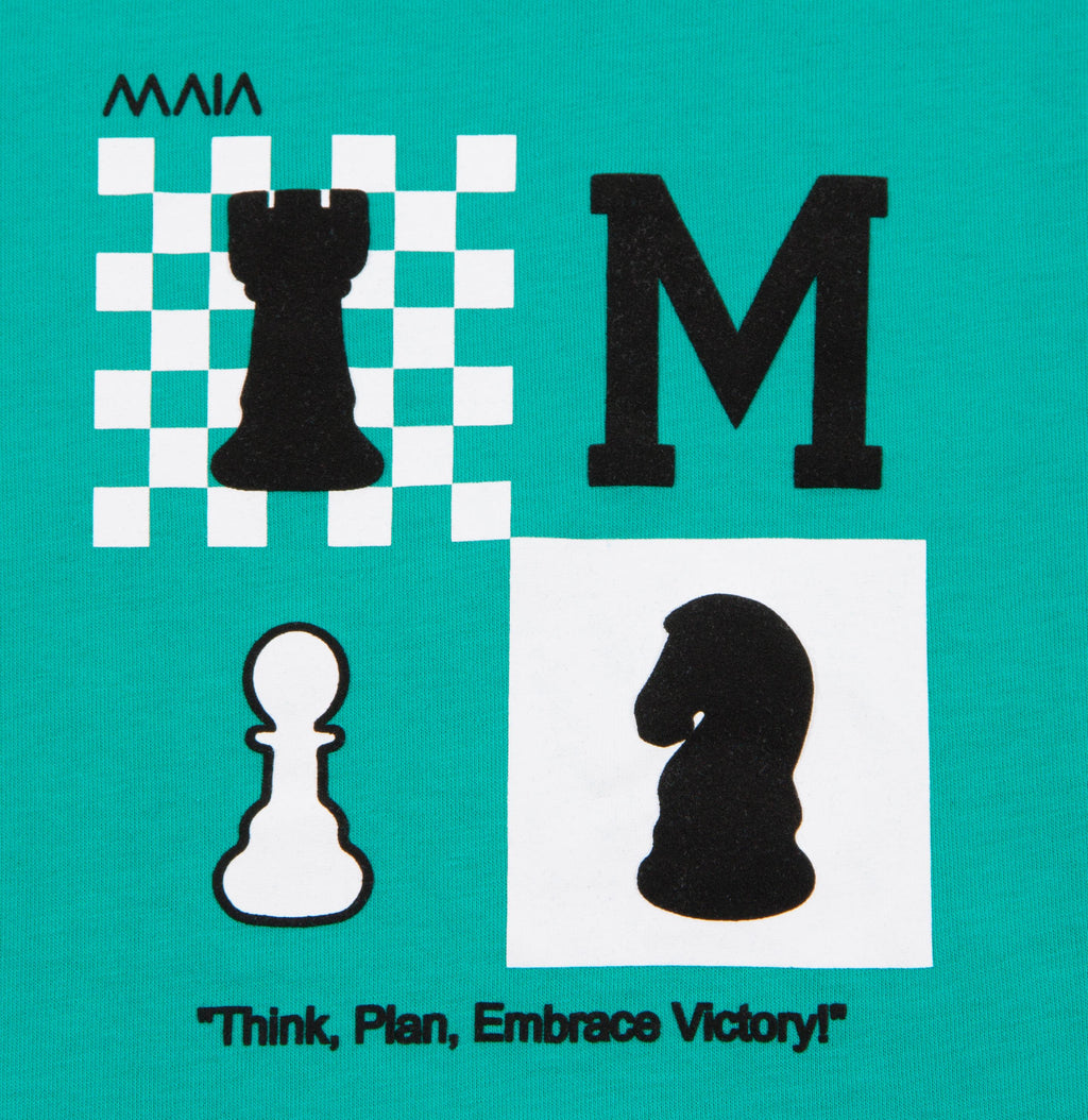 Erkek Çocuk Satranç Baskılı T-shirt