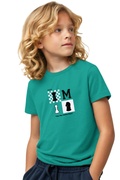 Erkek Çocuk Satranç Baskılı T-shirt