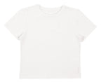 Women's White Crop T-shirt 
