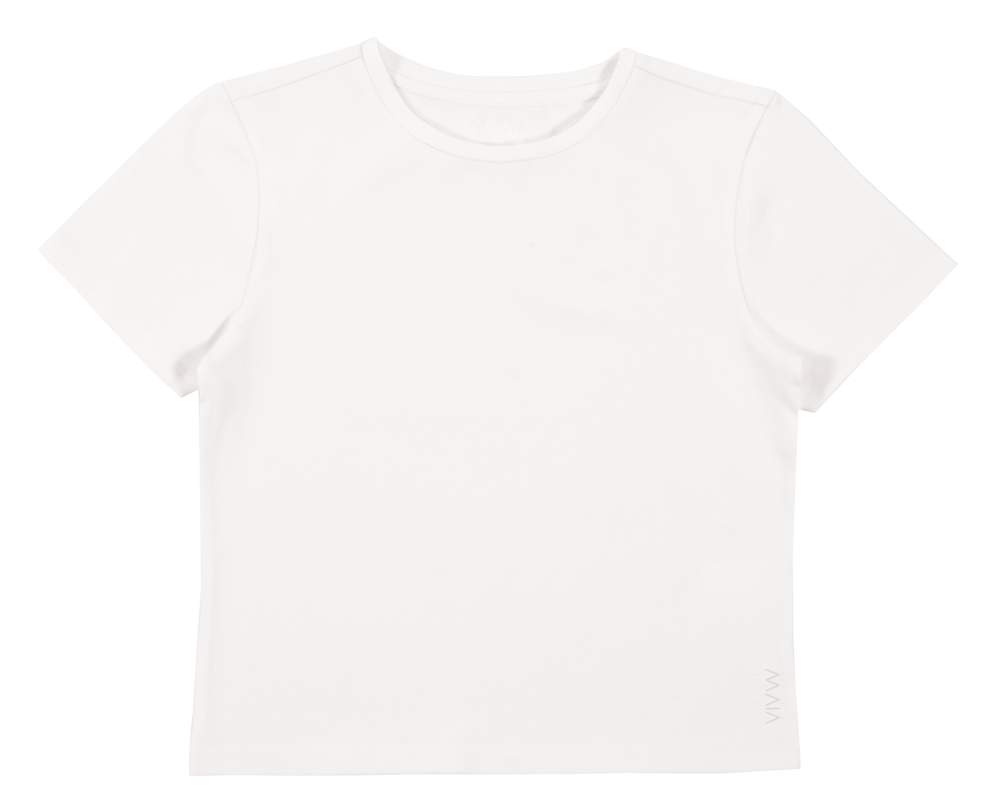 Women's White Crop T-shirt 