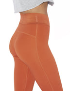 Kadın Turuncu Renkli Beli Lastikli Tayt