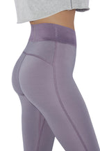 Kadın Lila Renkli Beli Lastikli Tayt