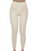 Kadın Ekru Renkli Beli Lastikli Tayt