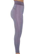 Kadın Lila Renkli Beli Lastikli Tayt