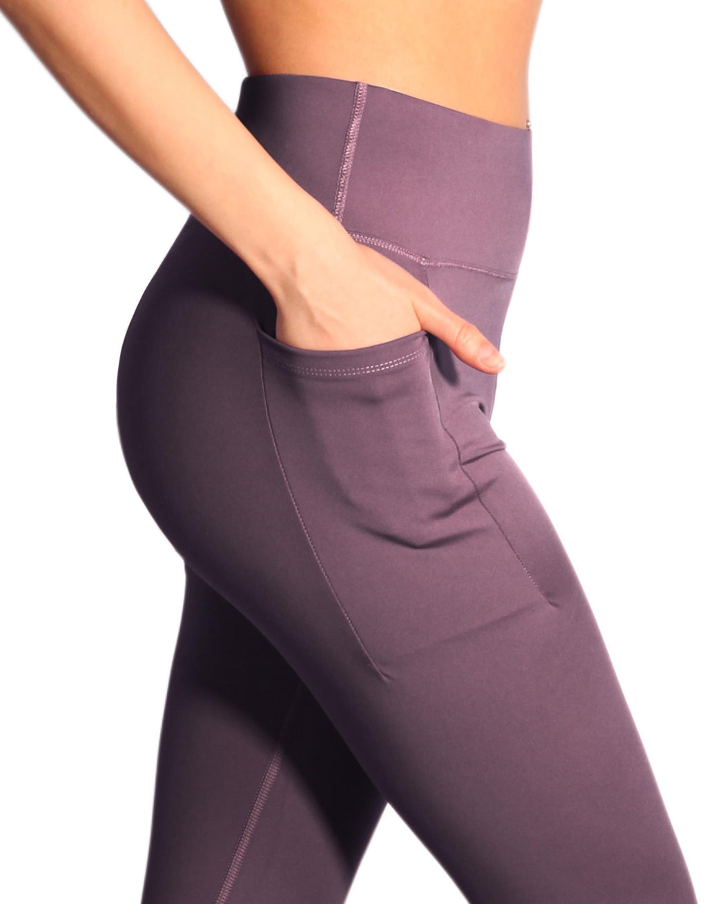 Women's Purple Leggings with Pockets 