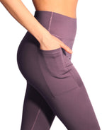 Women's Purple Leggings with Pockets 
