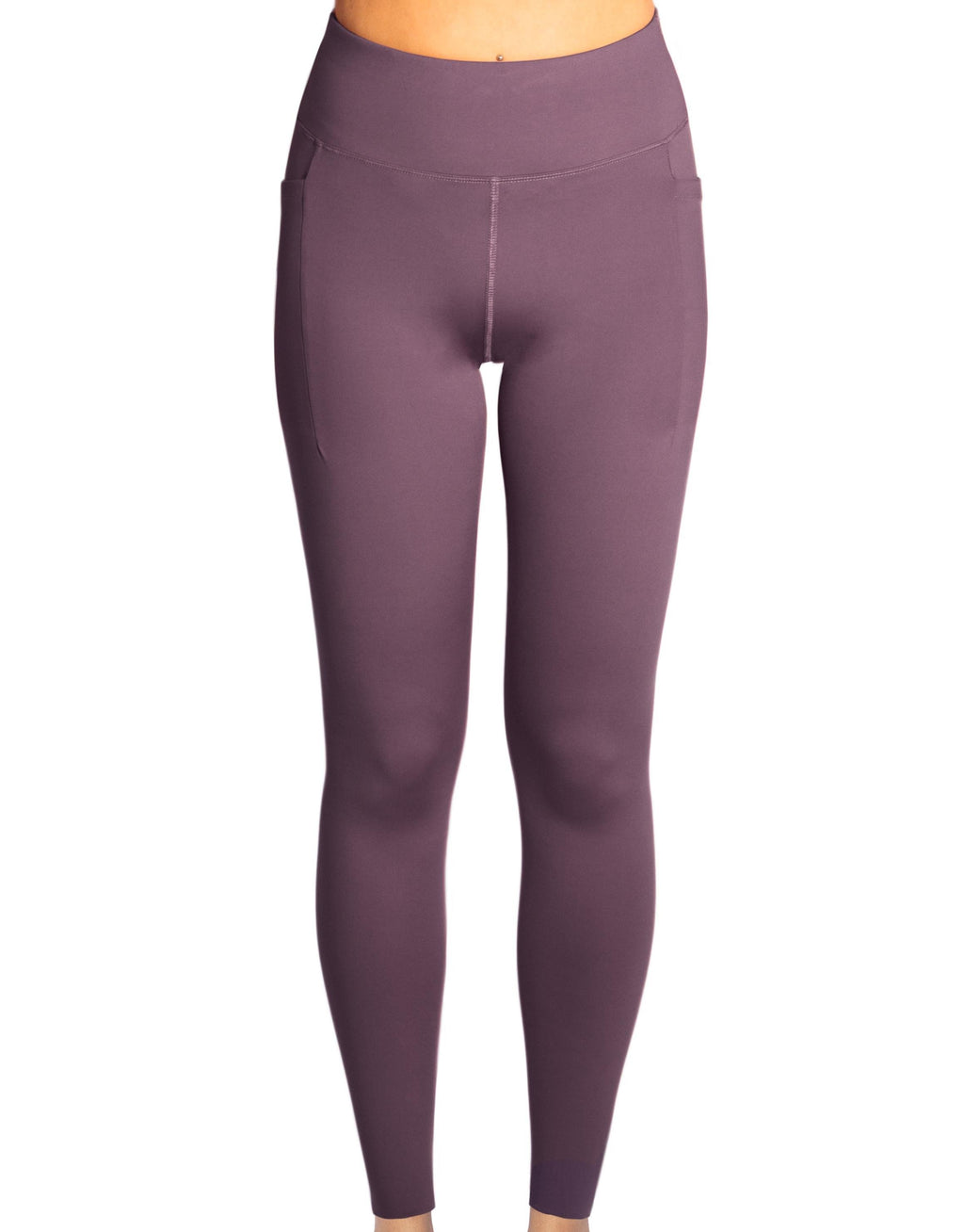 Women's Purple Leggings with Pockets 
