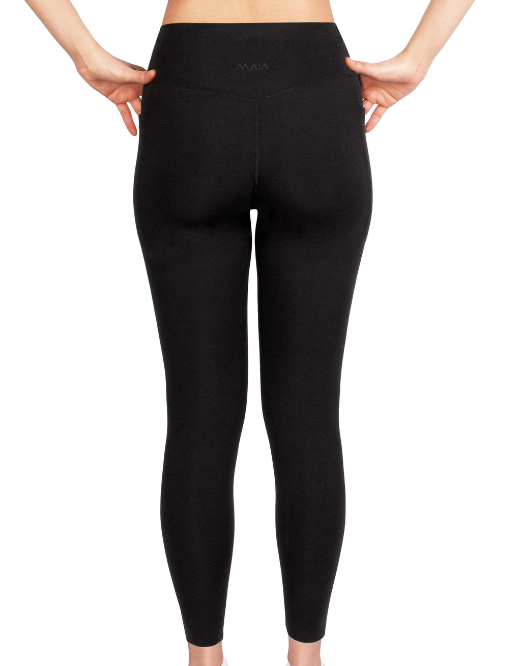 Kadın Siyah Renkli Cepli Tayt