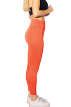 Kadın Turuncu Renkli Yüksek Bel Tayt