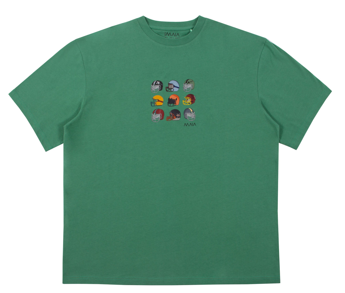 Erkek Yeşil Renkli American Football Oversize T-shirt
