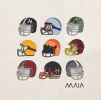 Erkek Taş Renkli American Football Oversize T-shirt