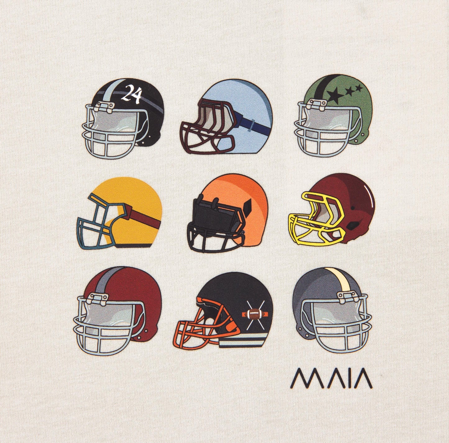 Men's Stone Color American Football Oversize T-shirt 