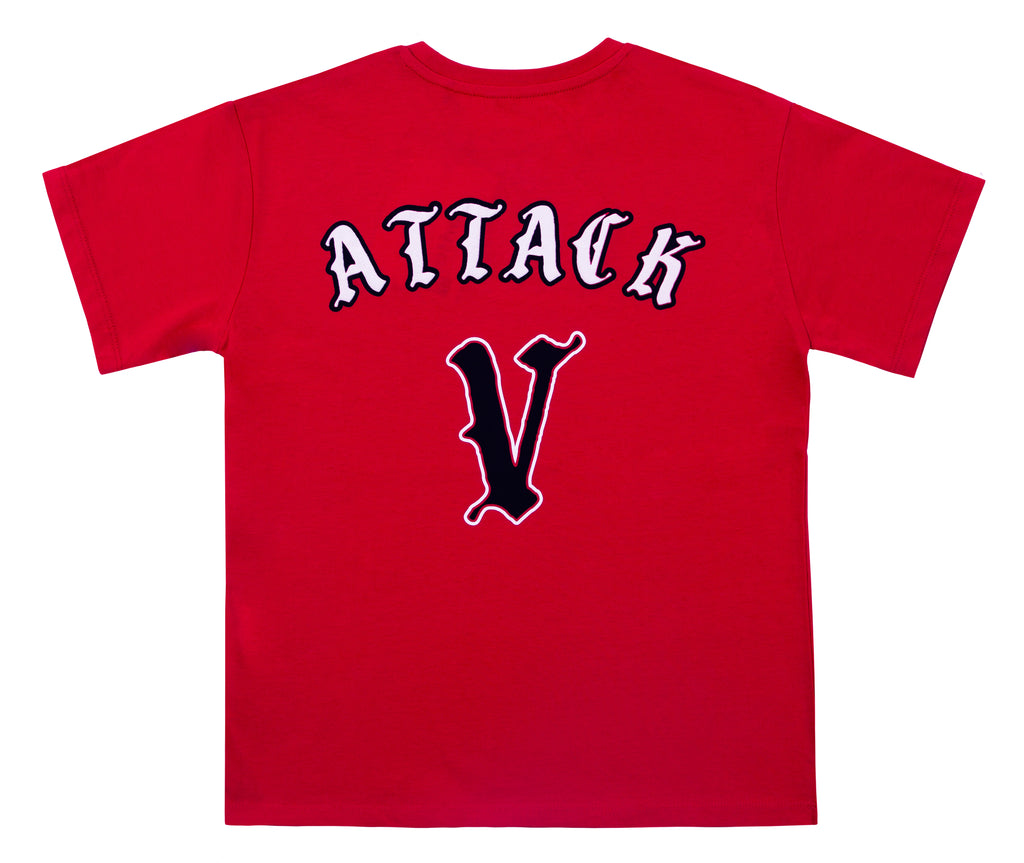 Erkek Çocuk Kırmızı Renkli Fencing Attack Tişört