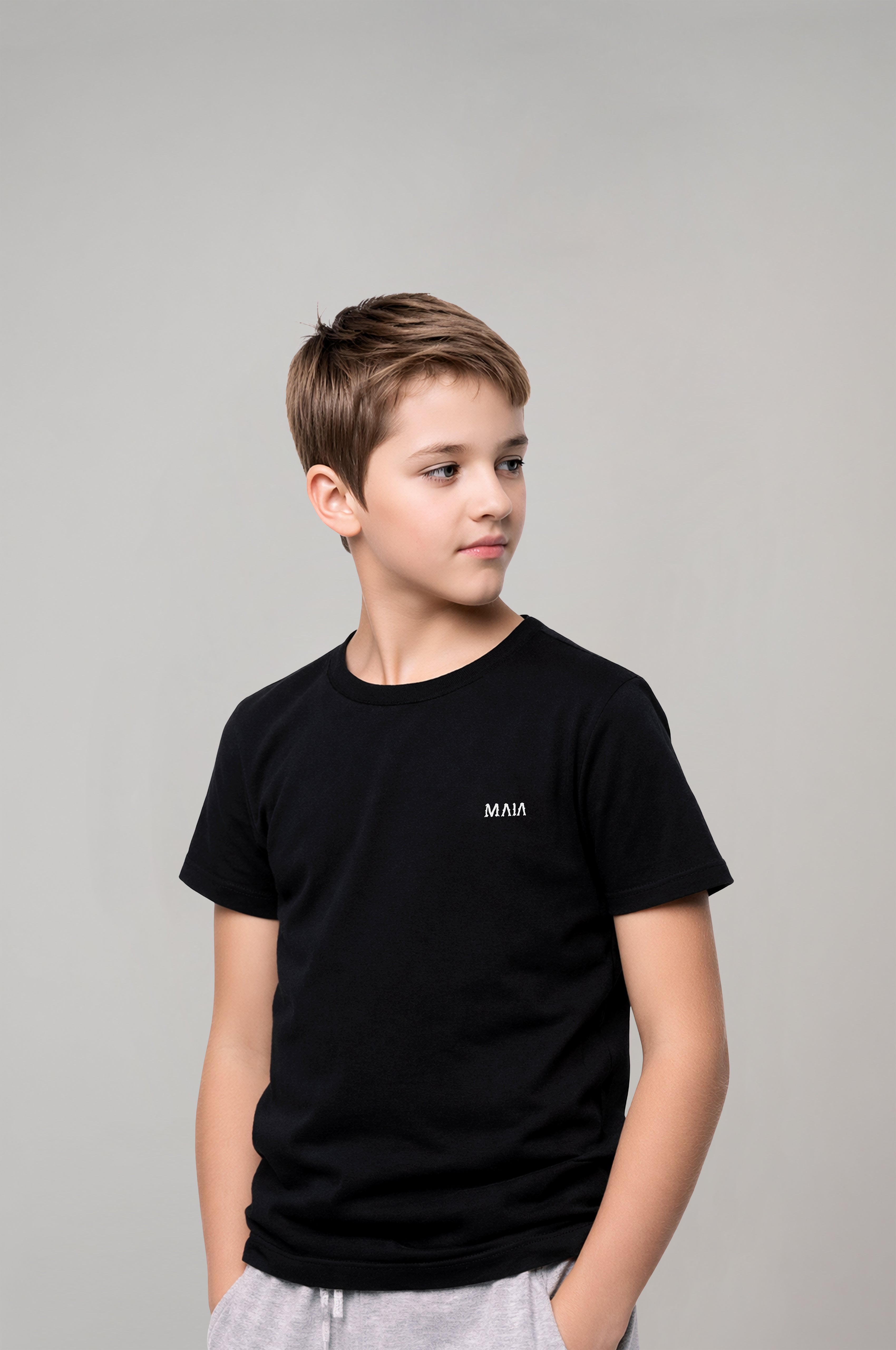 Boys' Black Fencing Attack T-Shirt 