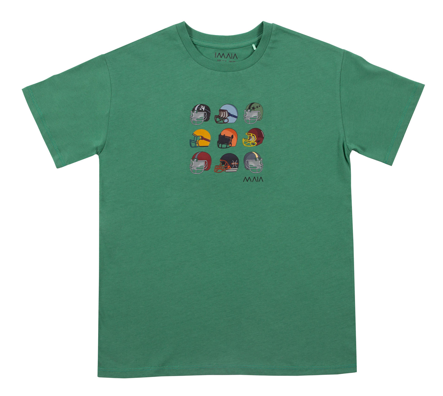 Boys' Green American Football T-Shirt 