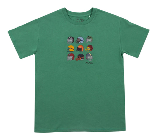 Boys' Green American Football T-Shirt 