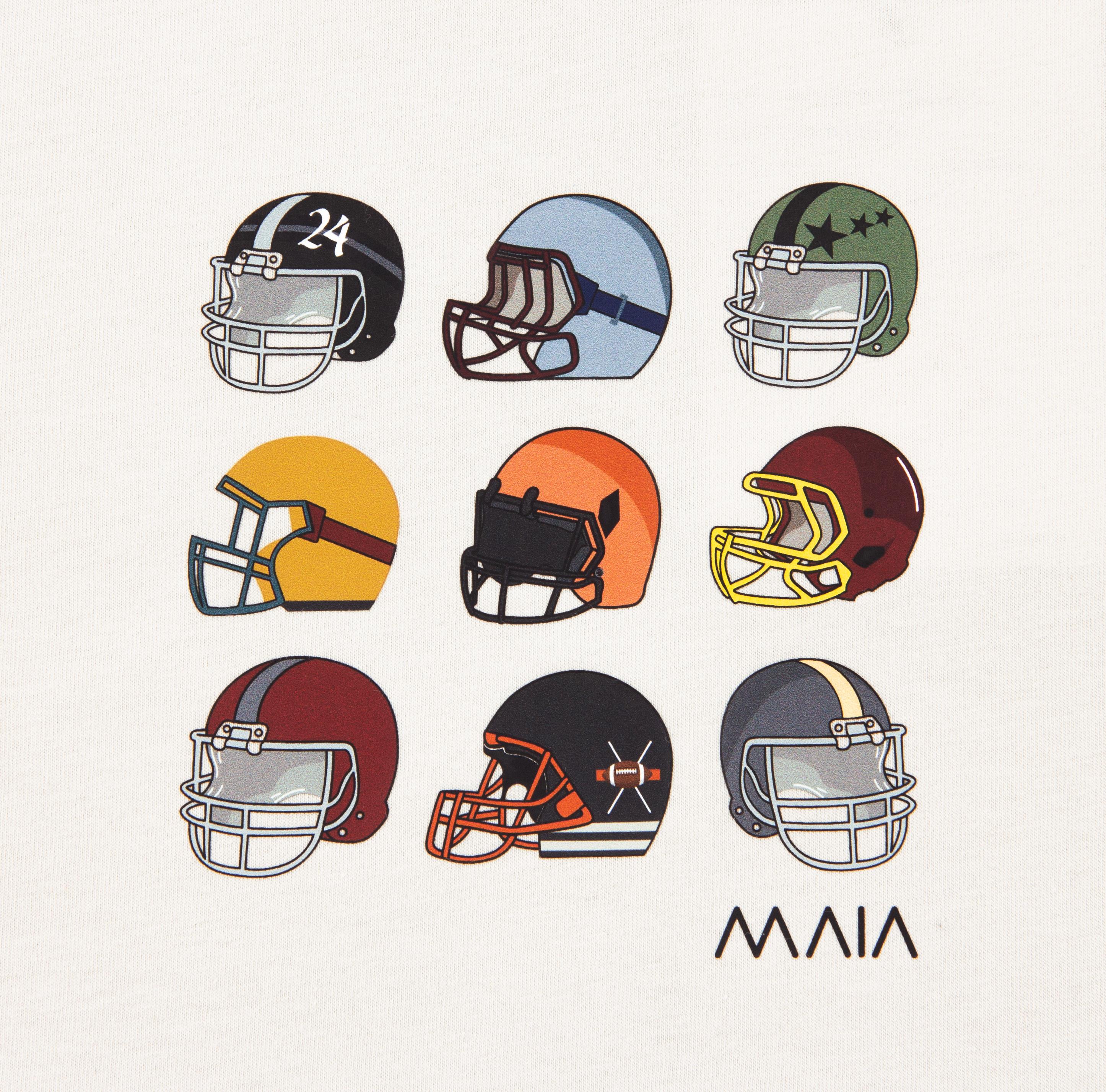 Erkek Çocuk Ekru Renkli American Football Tişört