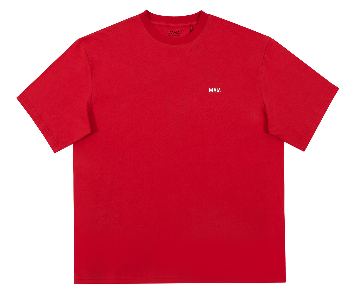 Men's Red Fencing Back Print Oversize T-shirt 