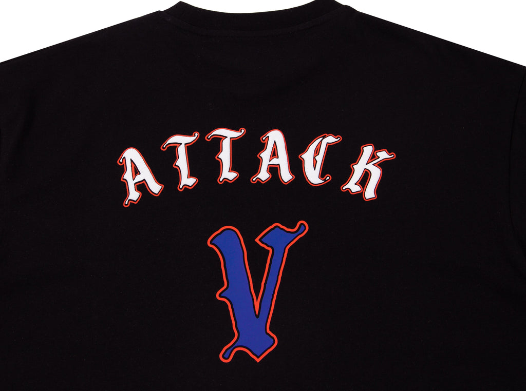 Erkek Siyah Renkli Fencing Sırt Baskılı Oversize T-shirt