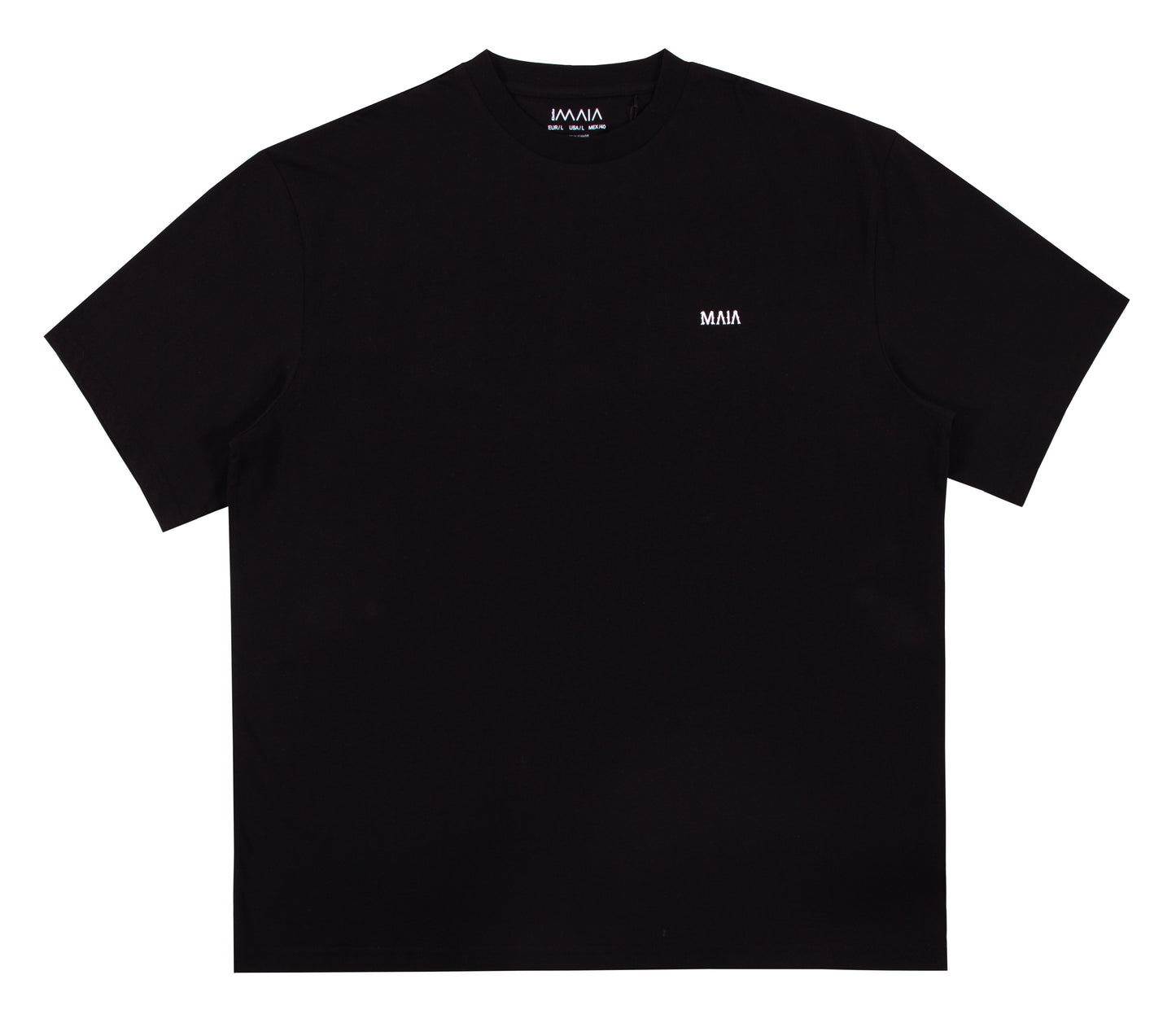 Men's Black Fencing Back Print Oversize T-shirt 