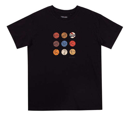 Boys' Black Basketball T-shirt 