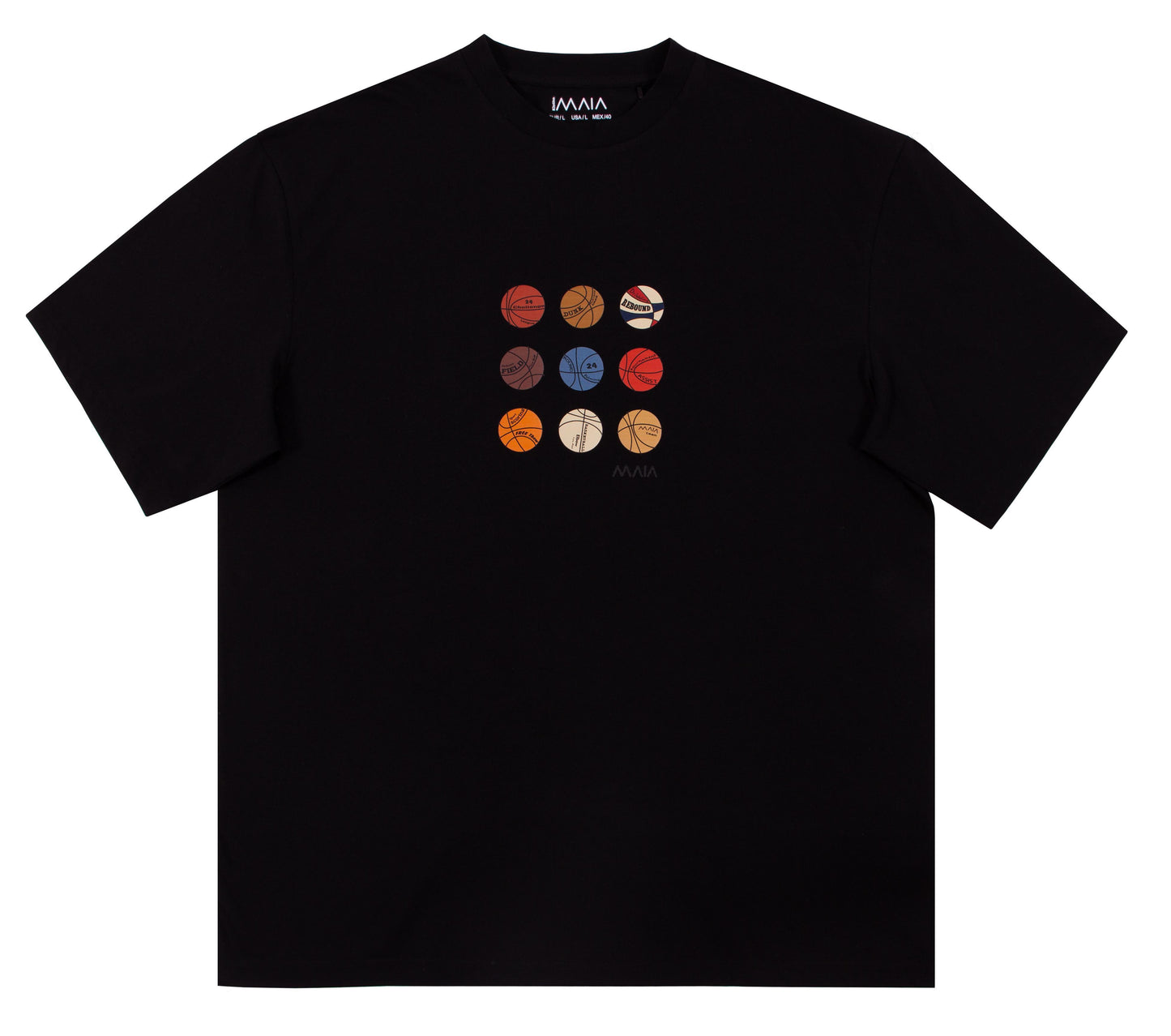 Men's Black Basketball Oversize T-Shirt 