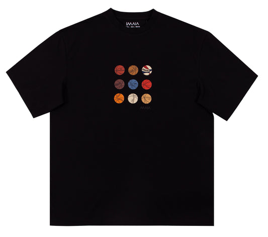 Men's Black Basketball Oversize T-Shirt 