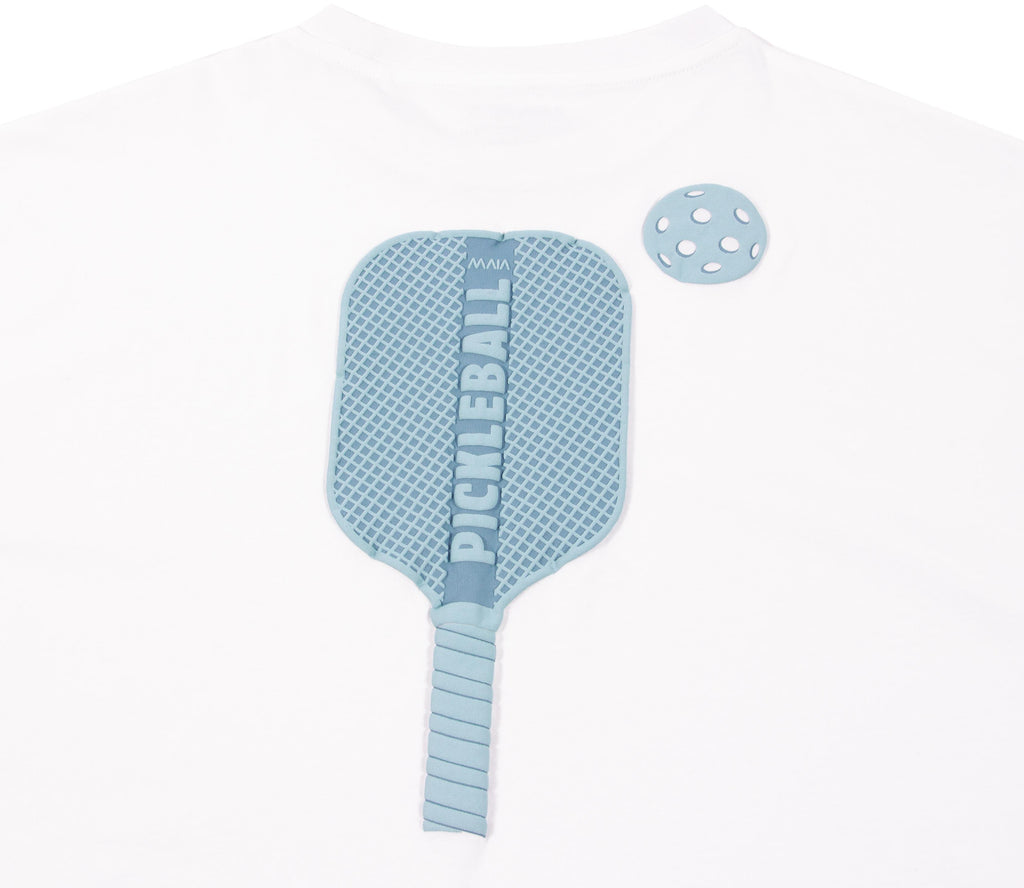 Erkek Pickleball Sırt Baskılı Oversize T-shirt